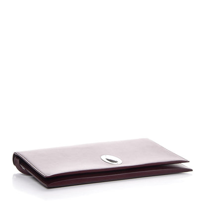 Celine Calfskin Oval Clutch on Strap Burgundy 4 of 8