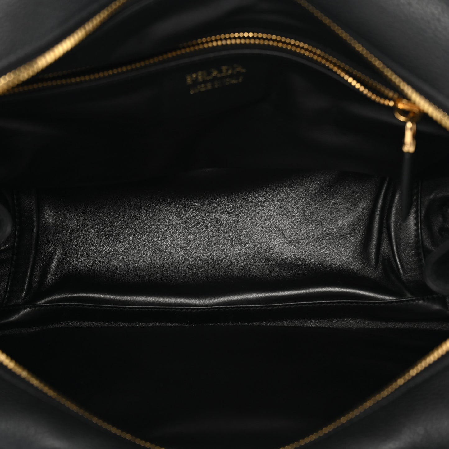 Vitello Daino Large Top Handle Bag Black