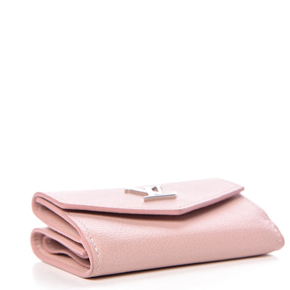 Louis Vuitton Calfskin Lockmini Wallet Rose Ballerine 4 of 9