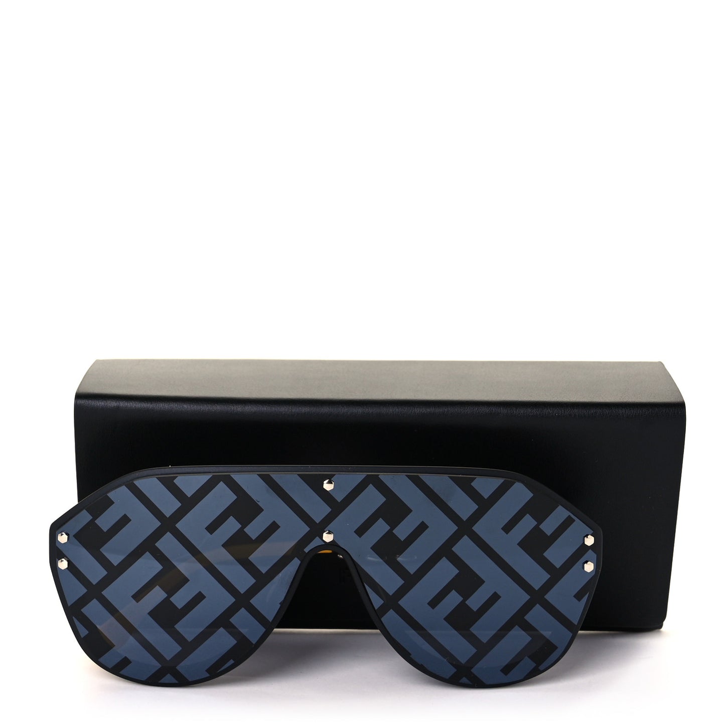 Rubber FF Fabulous Shield Sunglasses FF M0039/G/S Black Yellow