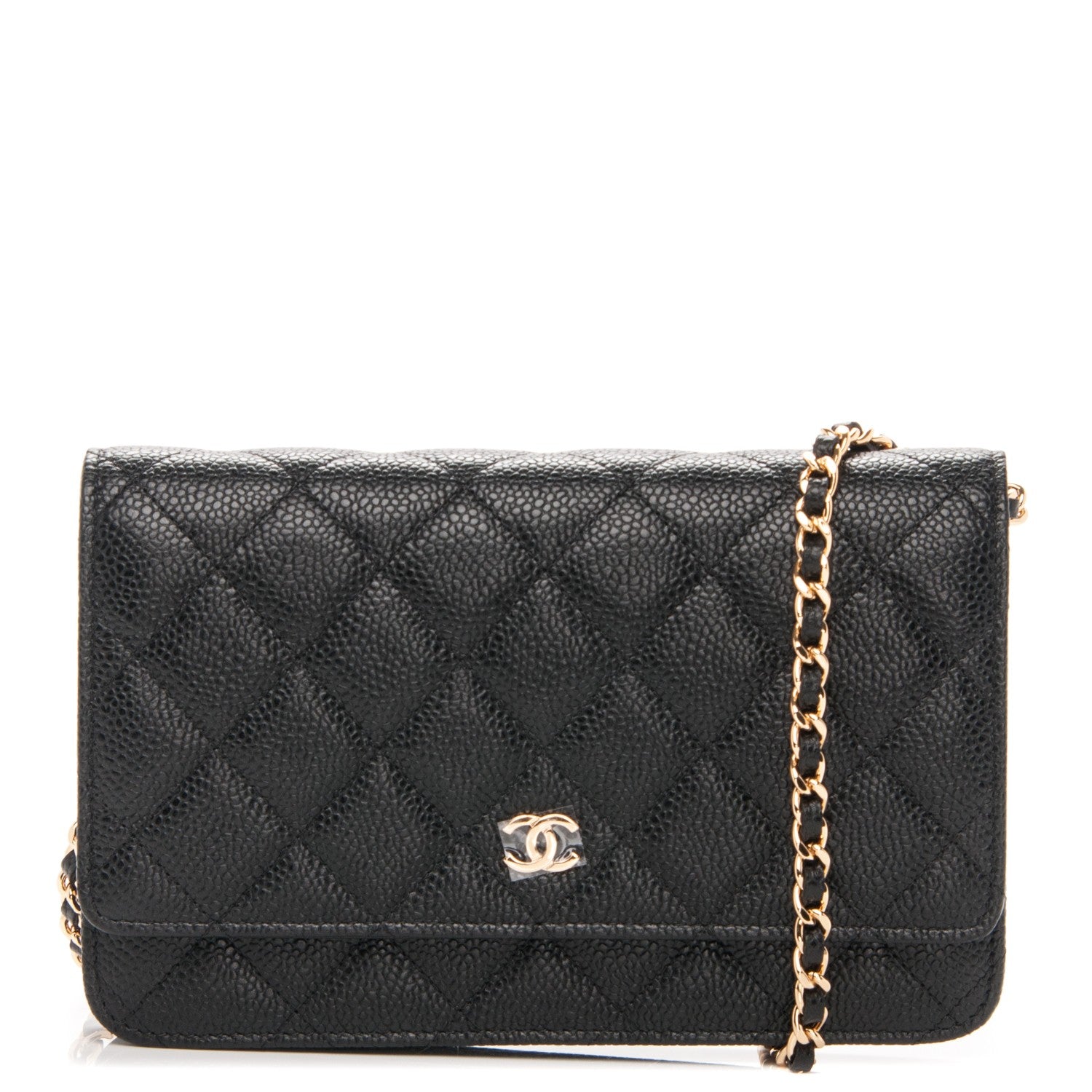 Chanel Caviar Quilted Wallet On Chain WOC Black 1 of 8