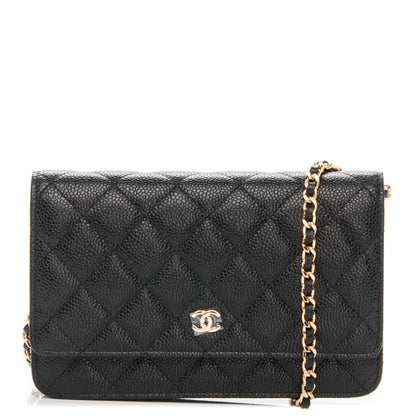Chanel Caviar Quilted Wallet On Chain WOC Black 1 of 8