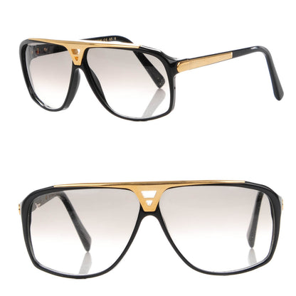 Louis Vuitton Acetate Evidence Sunglasses Z0105W Black 1 of 7