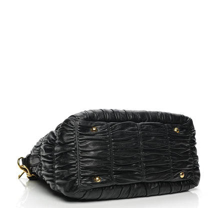 Prada Nappa Gaufre Tote Nero Black 4 of 9