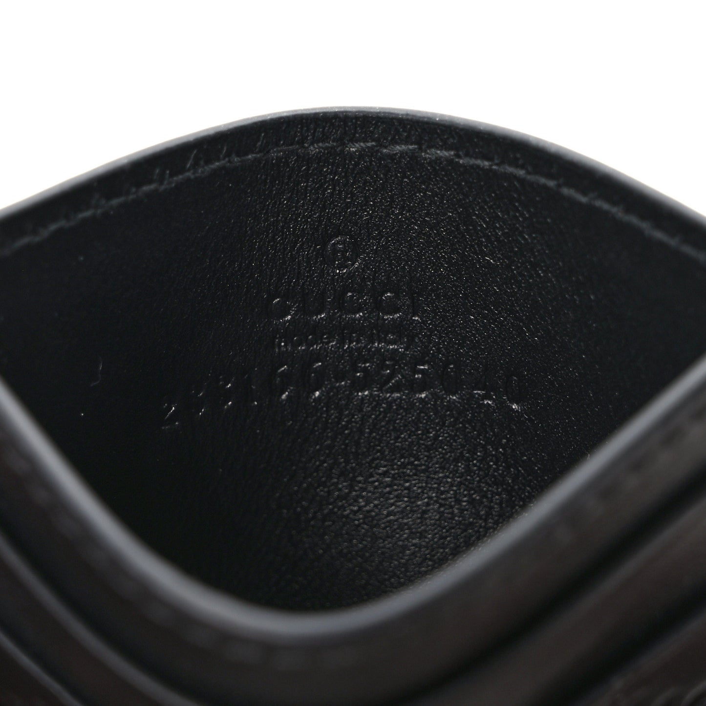 Guccissima Card Holder Black
