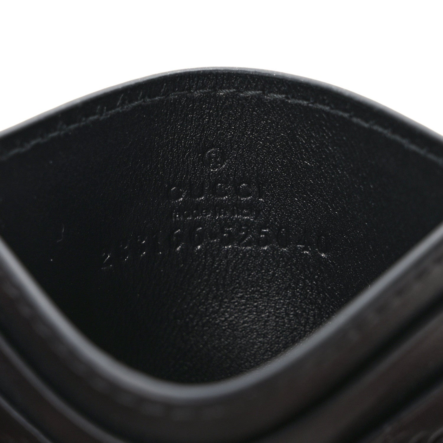 Gucci Guccissima Card Holder Black 6 of 6