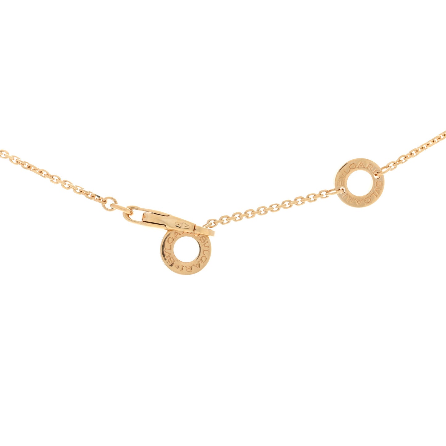 18K Yellow Gold Diamond Mother of Pearl Small Divas' Dream Pendant Necklace