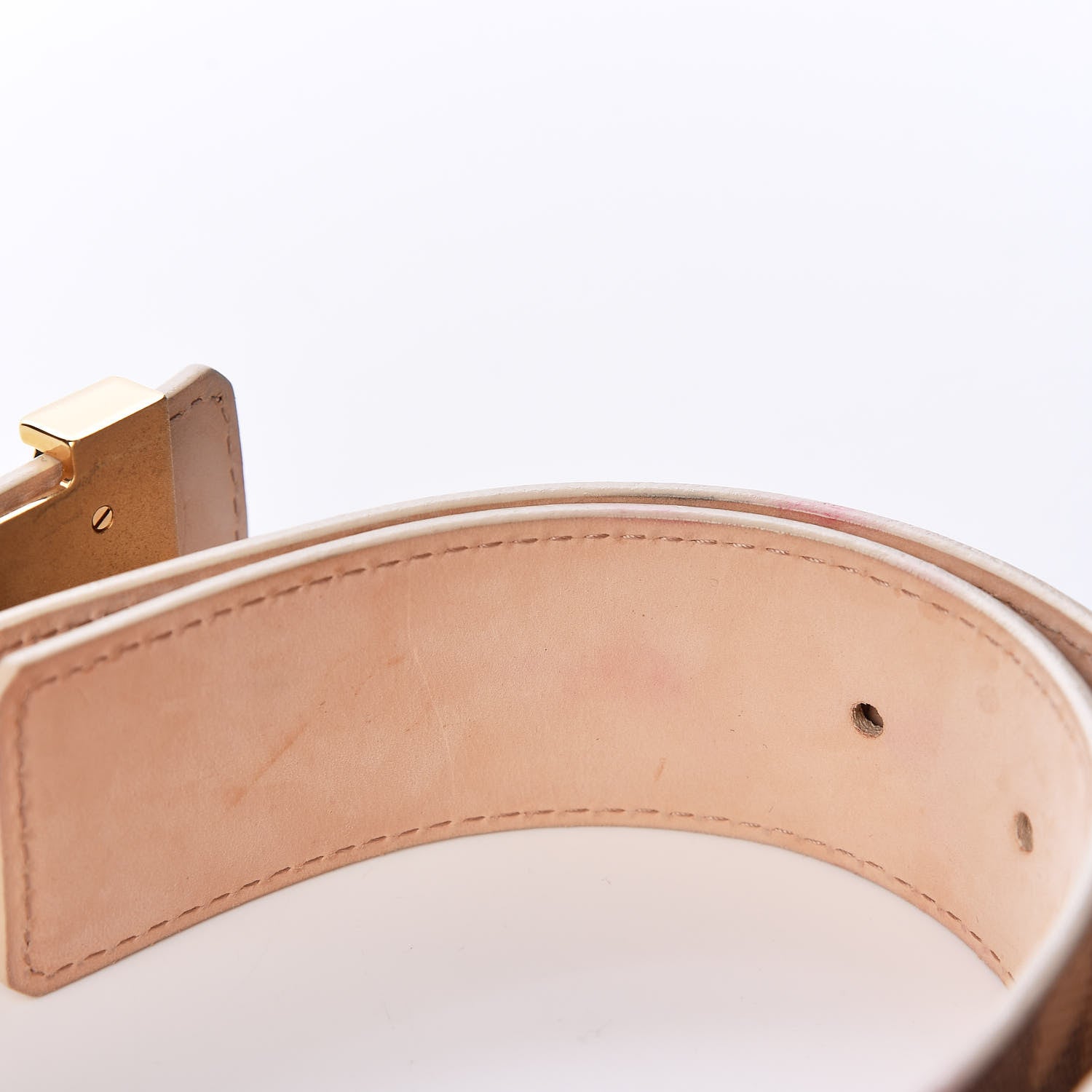 Louis Vuitton Damier Azur LV Initiales Belt 80 32 6 of 8