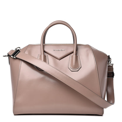 Givenchy Shiny Lord Calfskin Medium Antigona Taupe 1 of 12