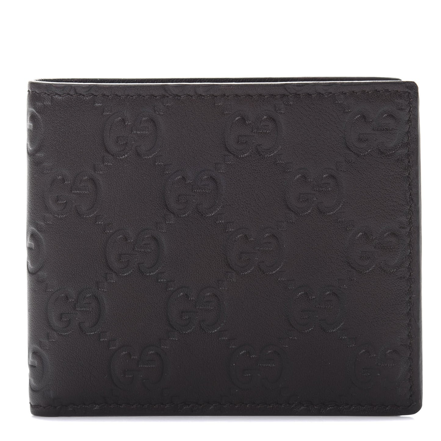 Guccissima Avel Bi-Fold Wallet Chocolate