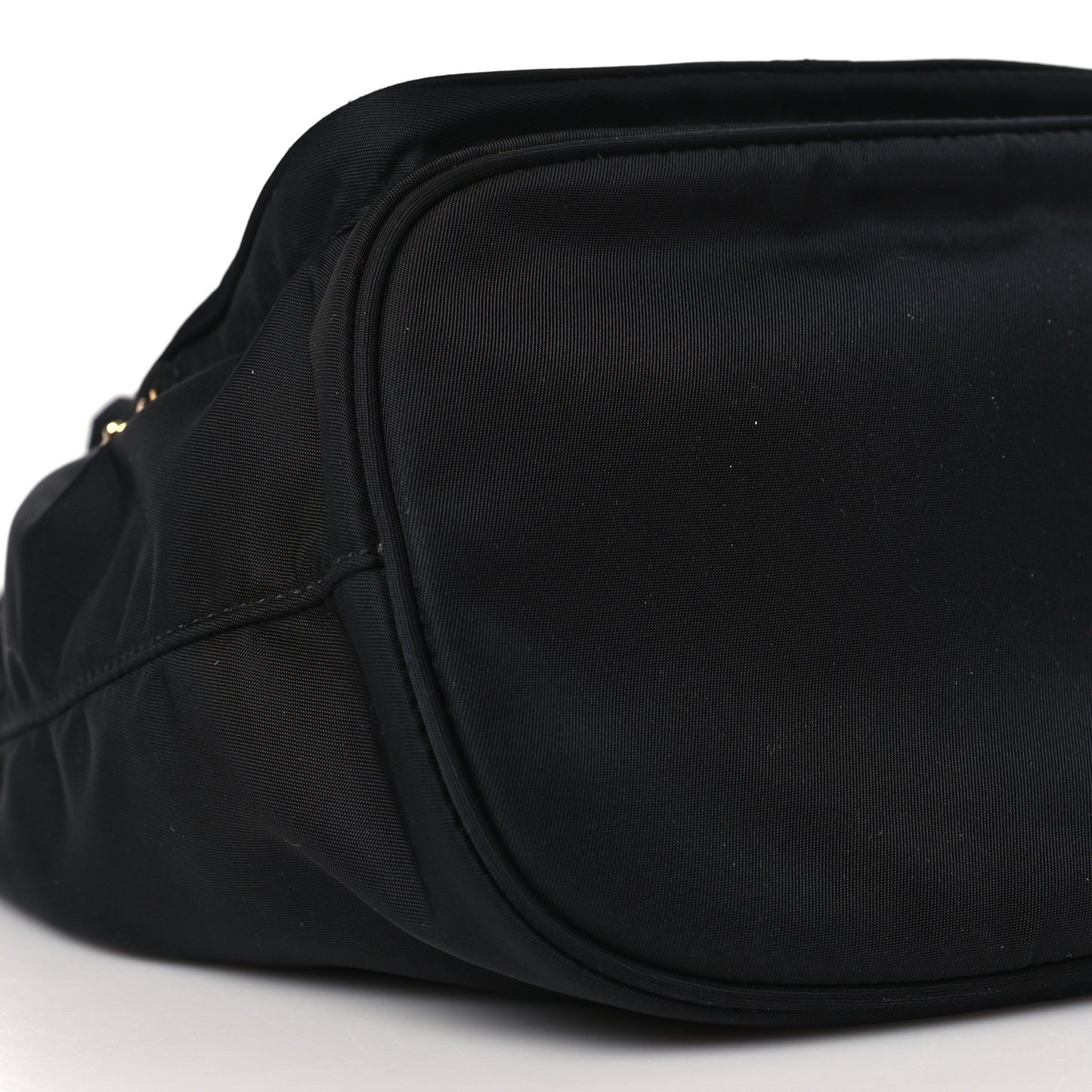 Saffiano Tessuto Nylon Mini Bucket Crossbody Bag Black