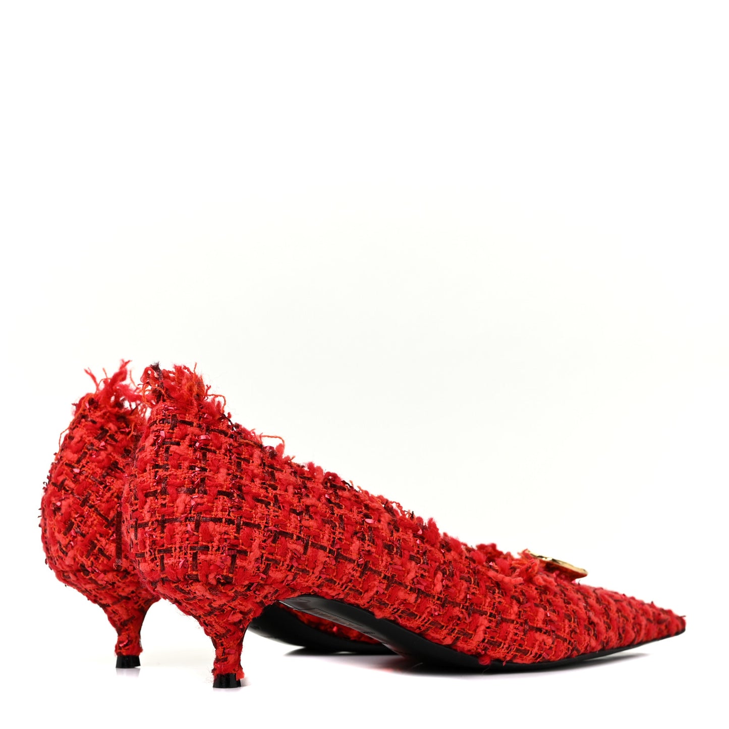 Tweed Point Toe Pumps 41 Crimson Red