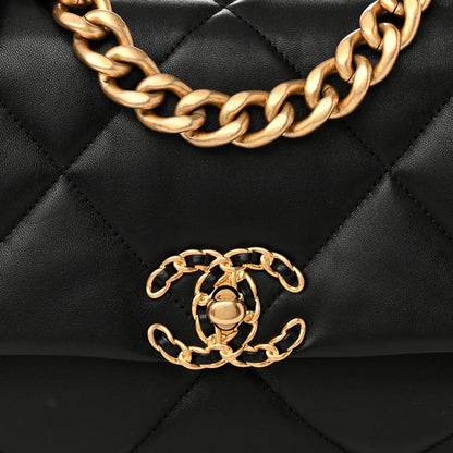 Chanel Lambskin Quilted Medium Chanel 19 Flap Black 8 of 10