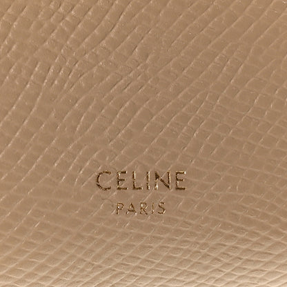 Celine Grained Calfskin Small Tri-Fold Wallet Beige 7 of 9