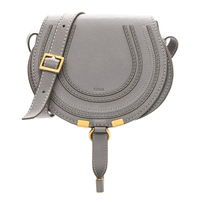 Chloe Calfskin Mini Marcie Round Crossbody Bag Cashmere Grey 1 of 10