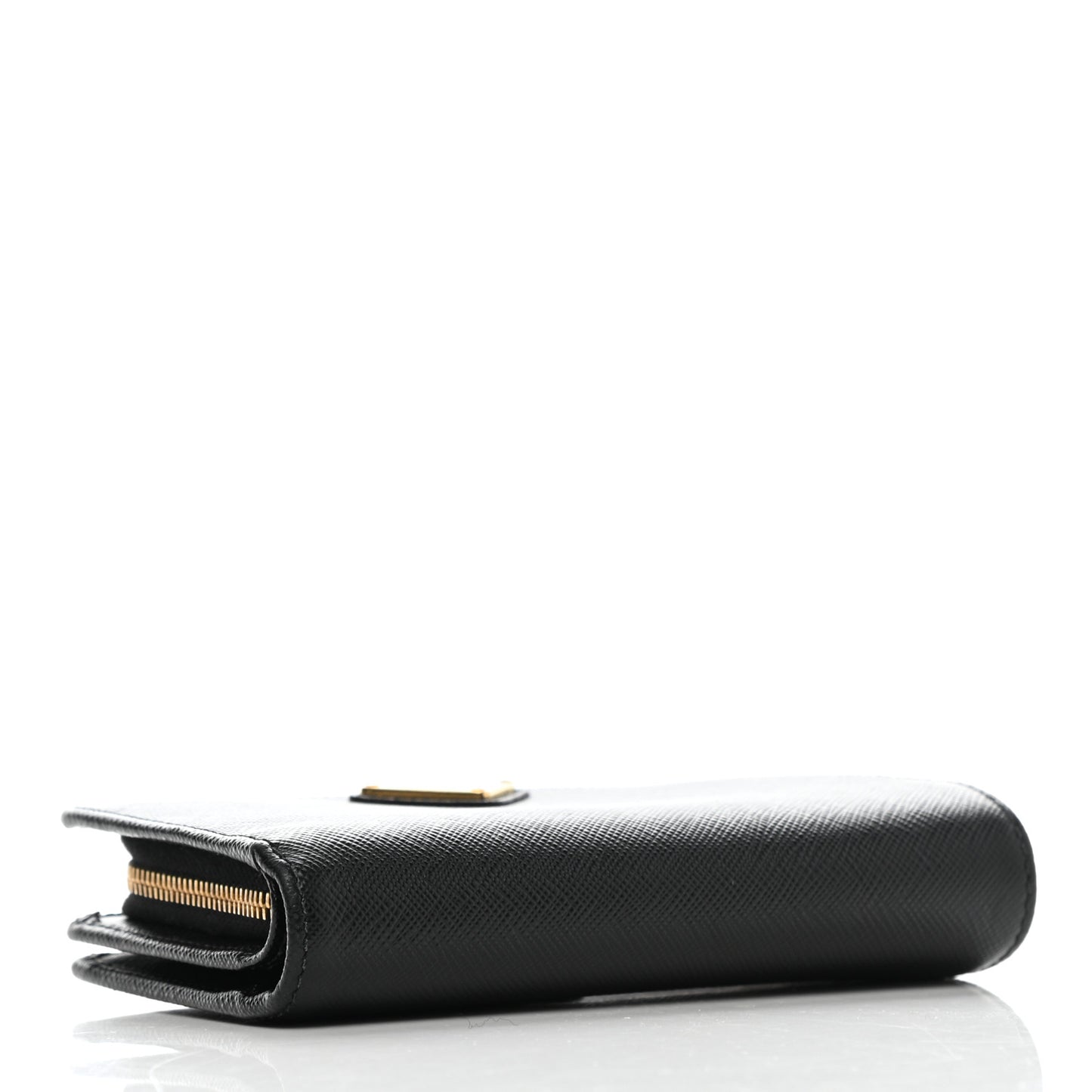 Saffiano Metal Compact Wallet Black