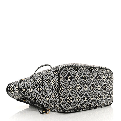 Louis Vuitton Jacquard Since 1854 Neverfull MM Grey 5 of 11