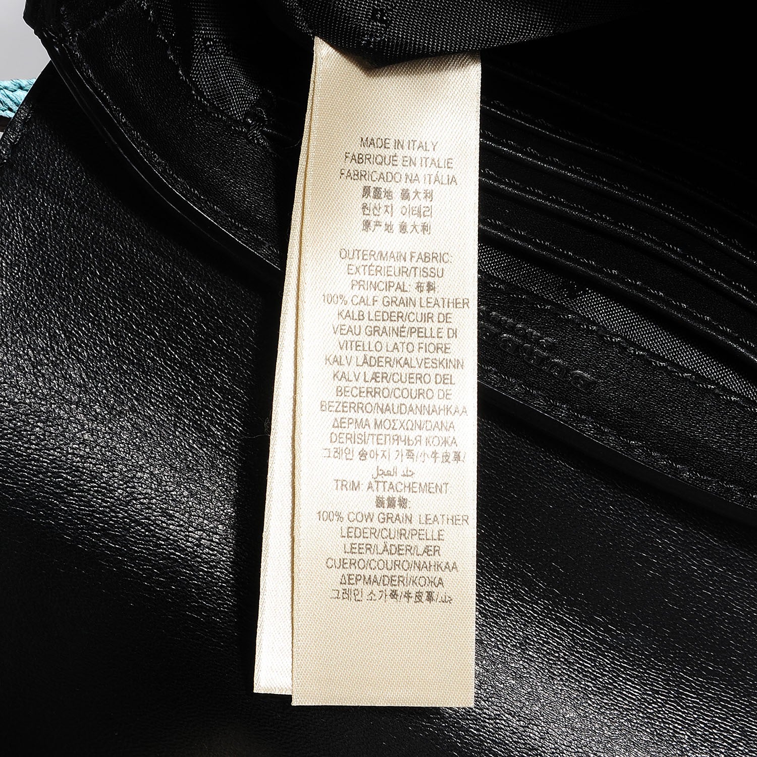 Burberry Metallic Calfskin Bow Detail Berkeley Crossbody Petrol Blue 8 of 9