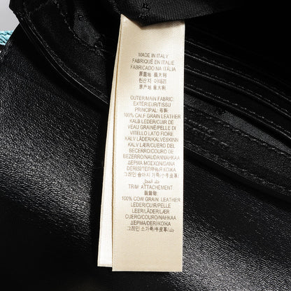 Burberry Metallic Calfskin Bow Detail Berkeley Crossbody Petrol Blue 8 of 9