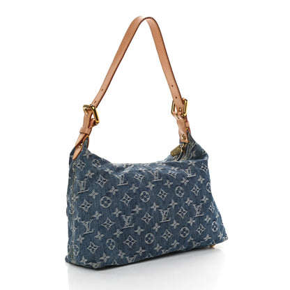 Louis Vuitton Monogram Denim Baggy PM Blue 3 of 9