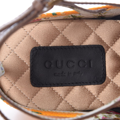 Gucci Velvet Silk Embellished Platform Detachable Slide 41 Tibet Red 9 of 10