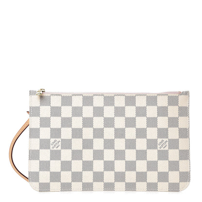 Louis Vuitton Damier Azur Neverfull MM GM Pochette Rose Ballerine 1 of 8