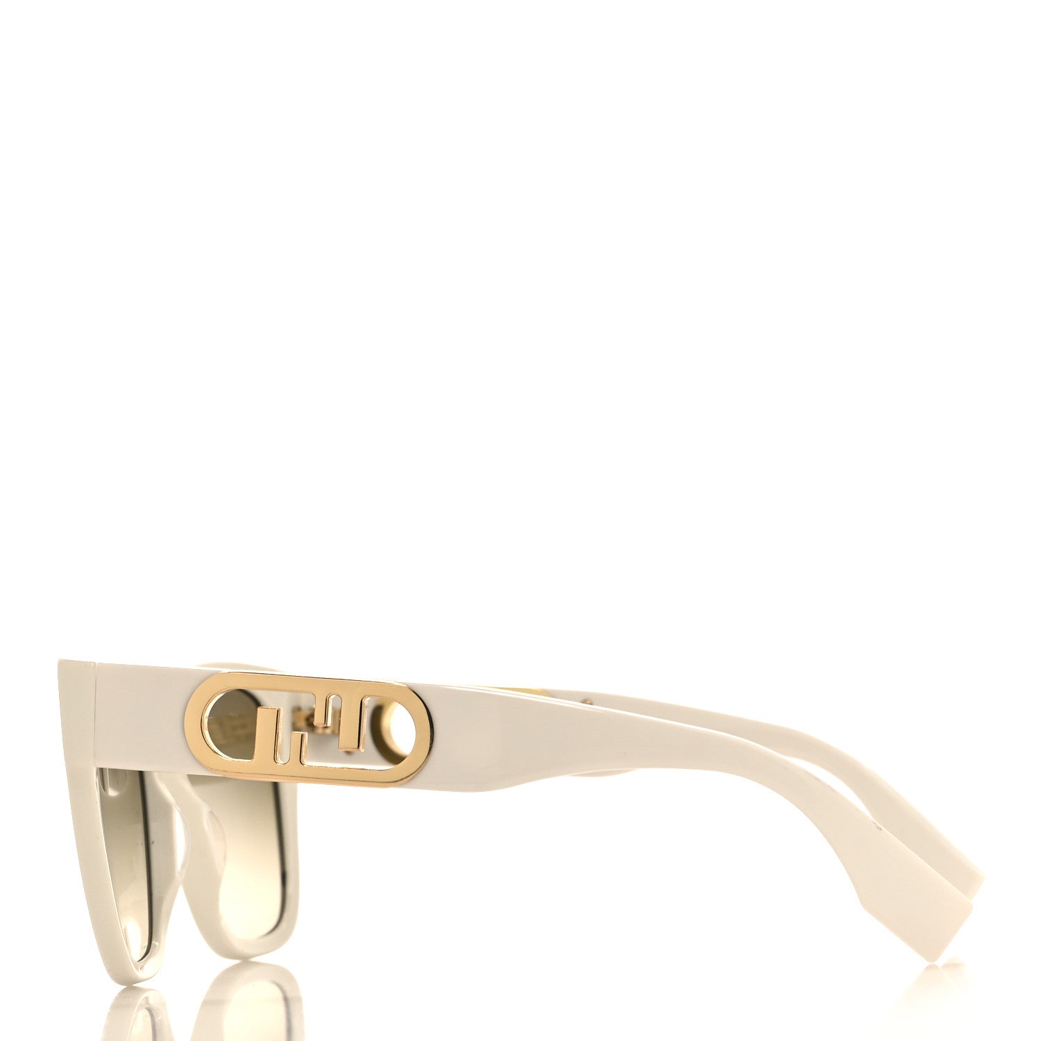 Fendi Acetate O'Lock Square Sunglasses FE40063I White 3 of 7