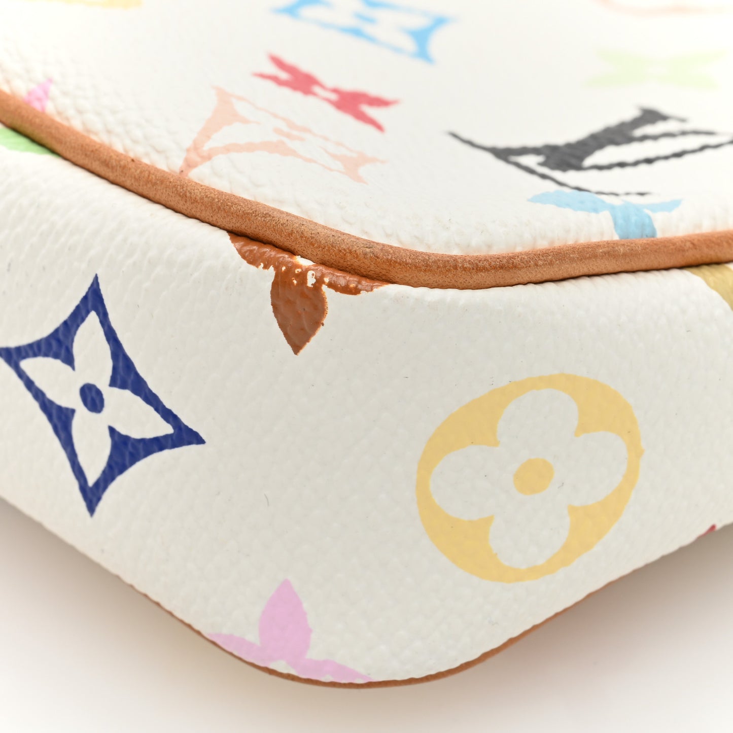 Monogram Multicolor Pochette Accessories White
