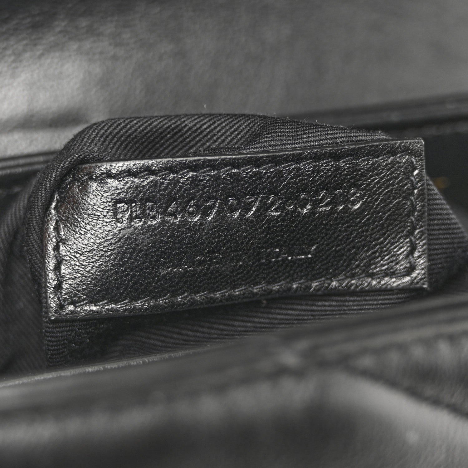 Saint Laurent Calfskin Y Quilted Monogram Toy Loulou Crossbody Bag Black 7 of 13
