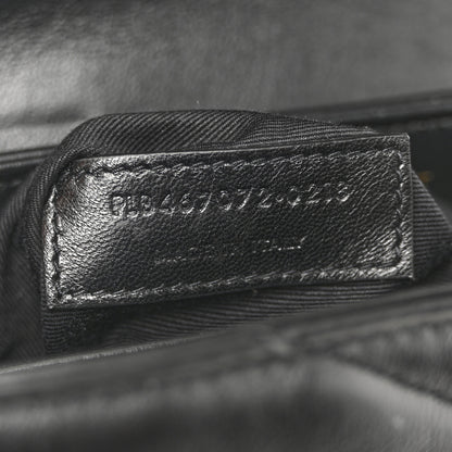 Saint Laurent Calfskin Y Quilted Monogram Toy Loulou Crossbody Bag Black 7 of 13