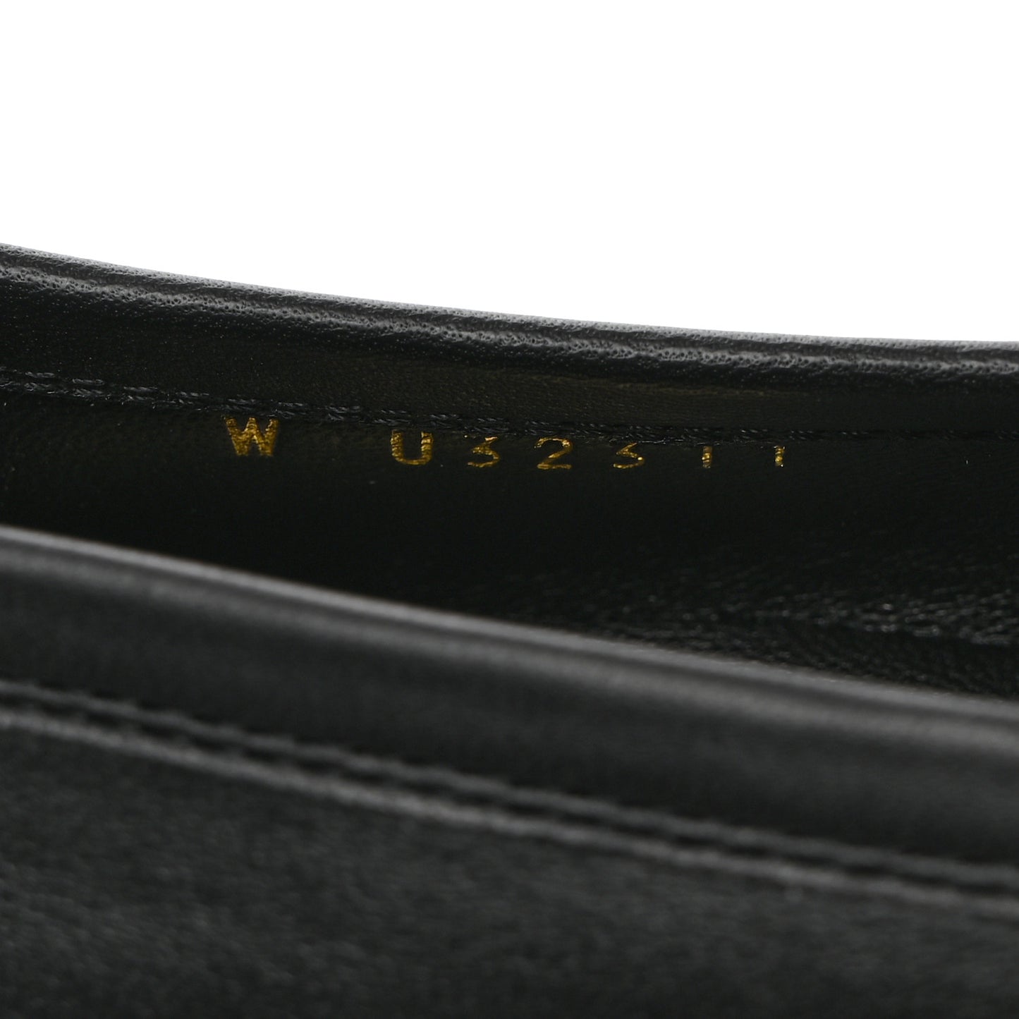 Calfskin Womens Stitched CC Loafers 35.5 Black