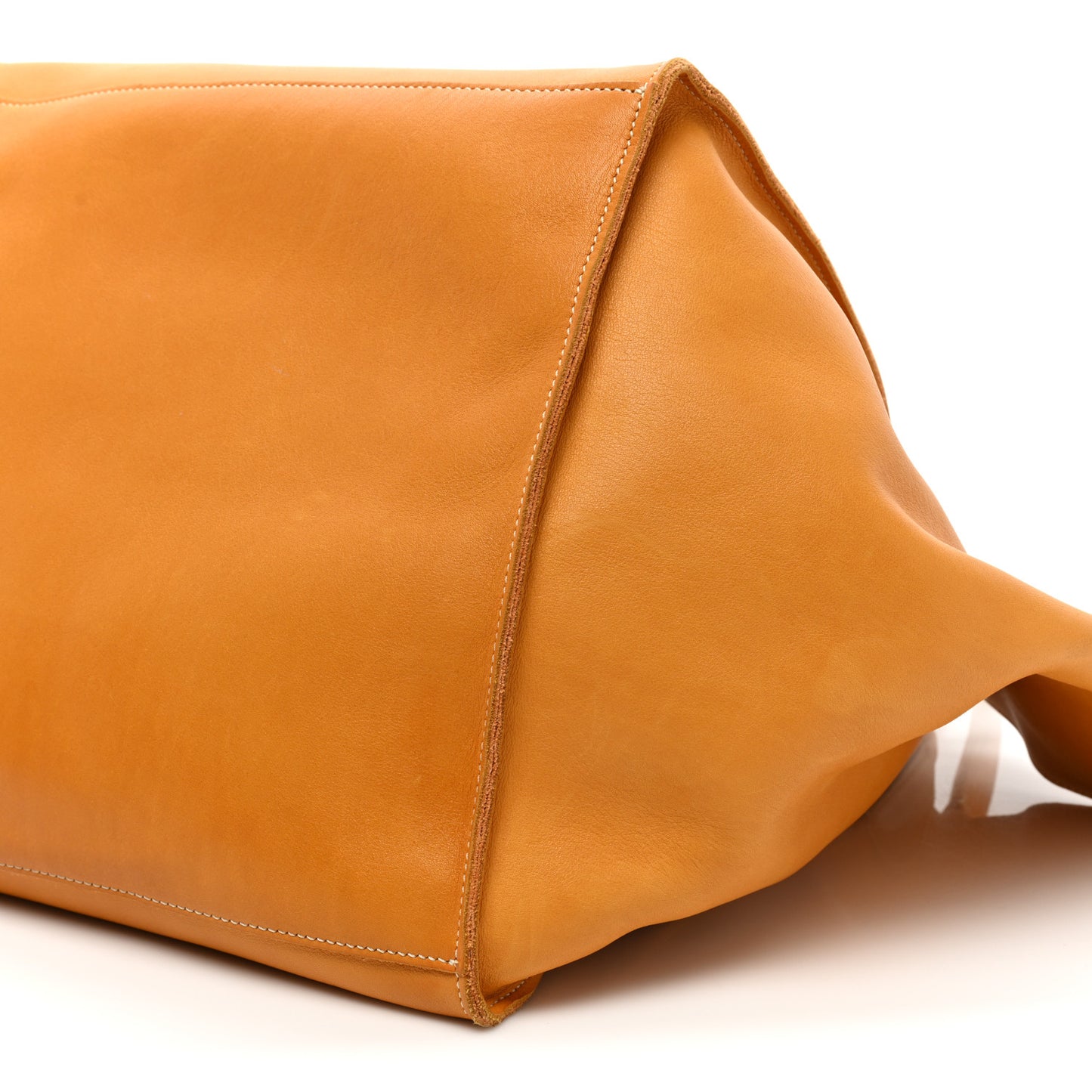 Smooth Calfskin Medium Big Bag Dark Yellow