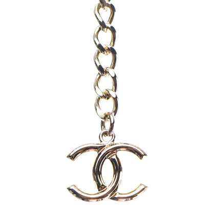 Chanel Pearl Crystal CC Triple Strand Necklace Light Gold 5 of 5