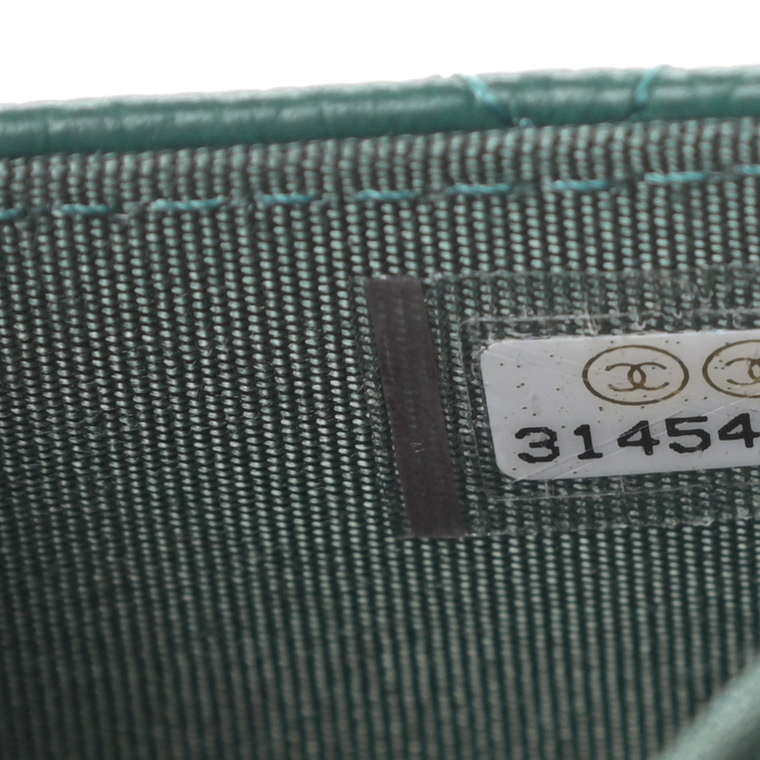 Chanel Caviar Quilted Boy Card Holder On Chain Green 8 of 12