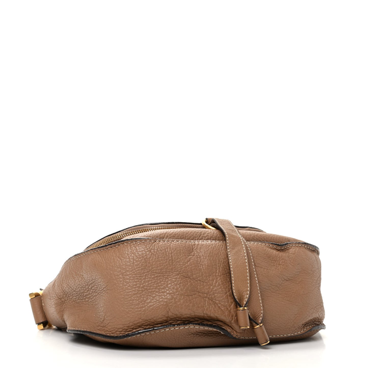 Calfskin Medium Marcie Round Zip Crossbody Nut