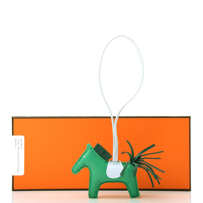 Hermes Milo Lambskin Grigri Rodeo Horse Bag Charm PM Menthe Malachite Brume 5 of 5