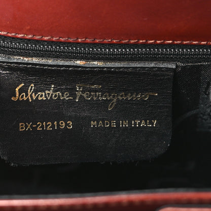 Salvatore Ferragamo Brushed Off Calfskin Small Iconic Top Handle Burgundy 6 of 12