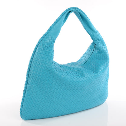 Bottega Veneta Nappa Intrecciato Maxi Veneta Hobo Turquoise 3 of 9