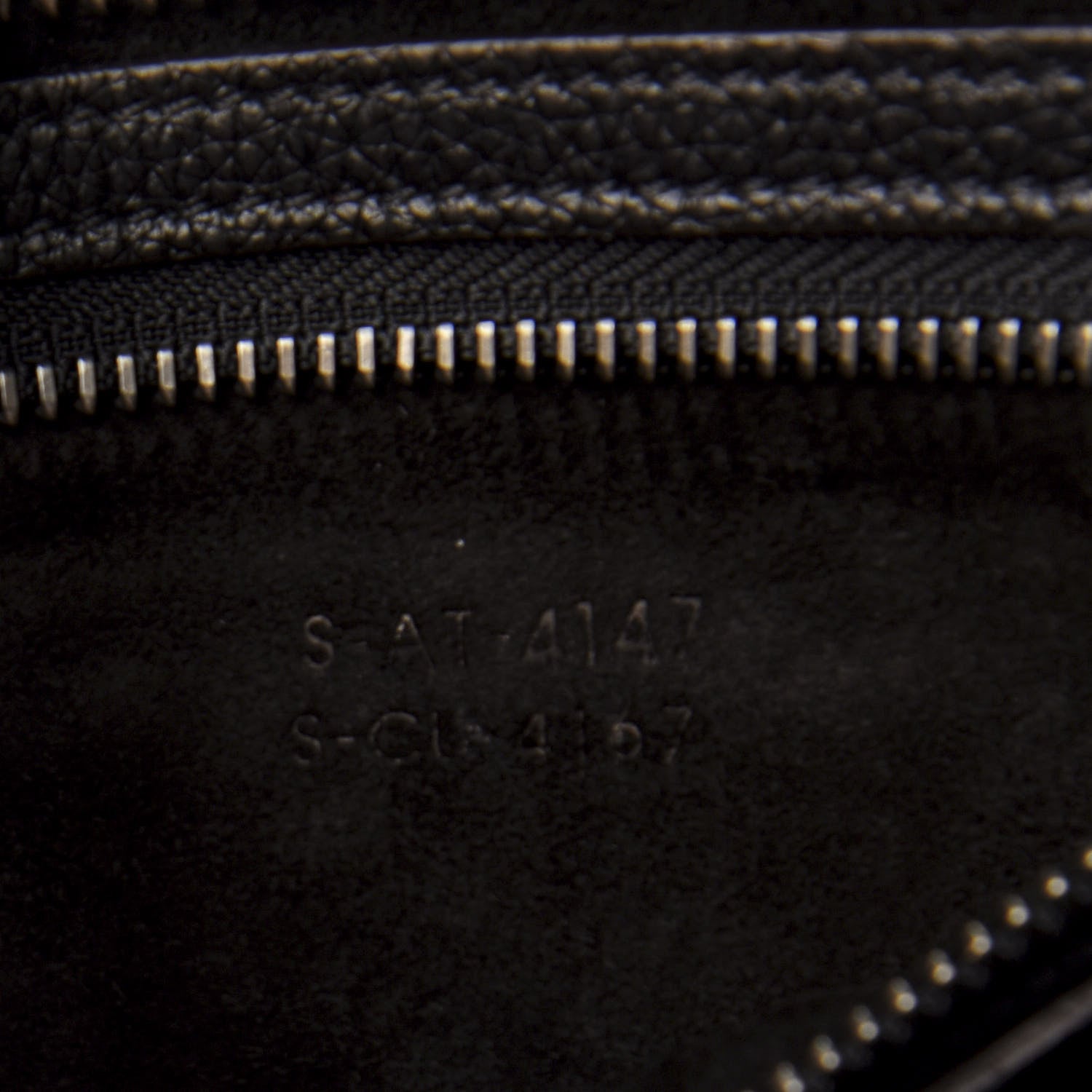 Celine Drummed Calfskin Micro Luggage Black 10 of 14