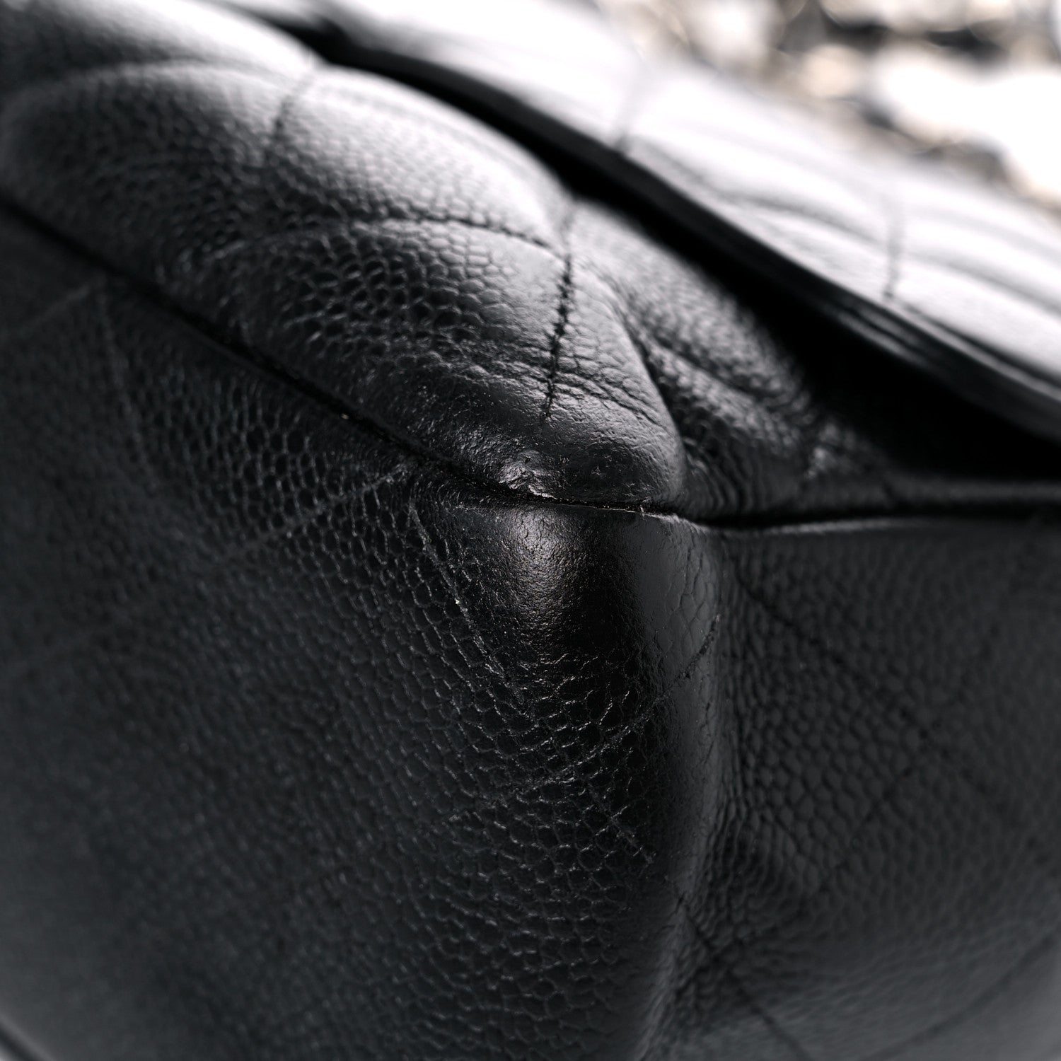 Chanel Caviar Quilted Jumbo Single Flap Black 8 of 22