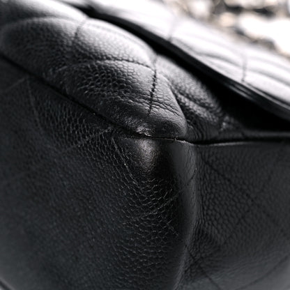 Chanel Caviar Quilted Jumbo Single Flap Black 8 of 22