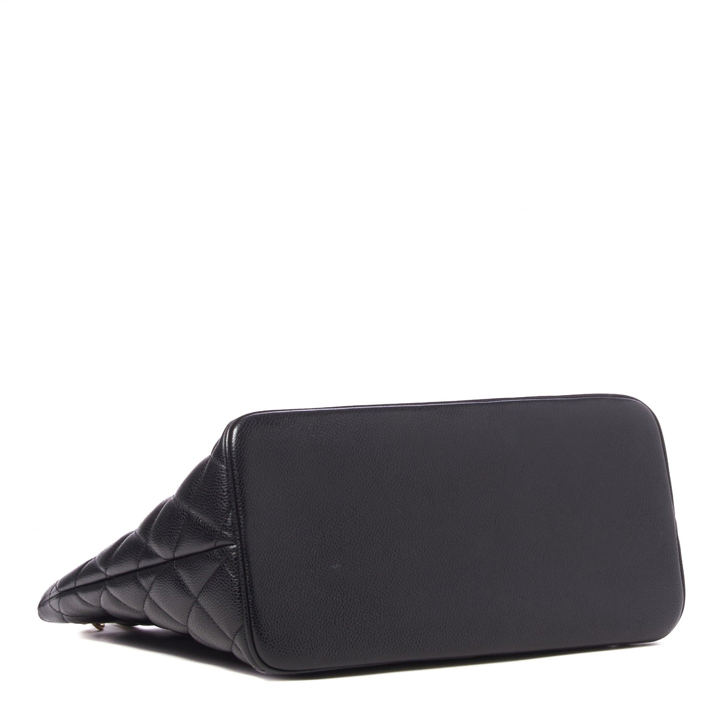 Caviar Quilted Medallion Tote Black