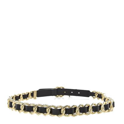 Gucci Calfskin Torchon Double G Chain 25mm Belt 85 34 Black 3 of 4