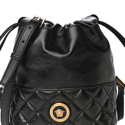 Versace Nappa Quilted Medusa Bucket Bag Black 8 of 12