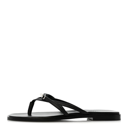 Hermes Calfskin Miss Sandals 40 Black 1 of 9
