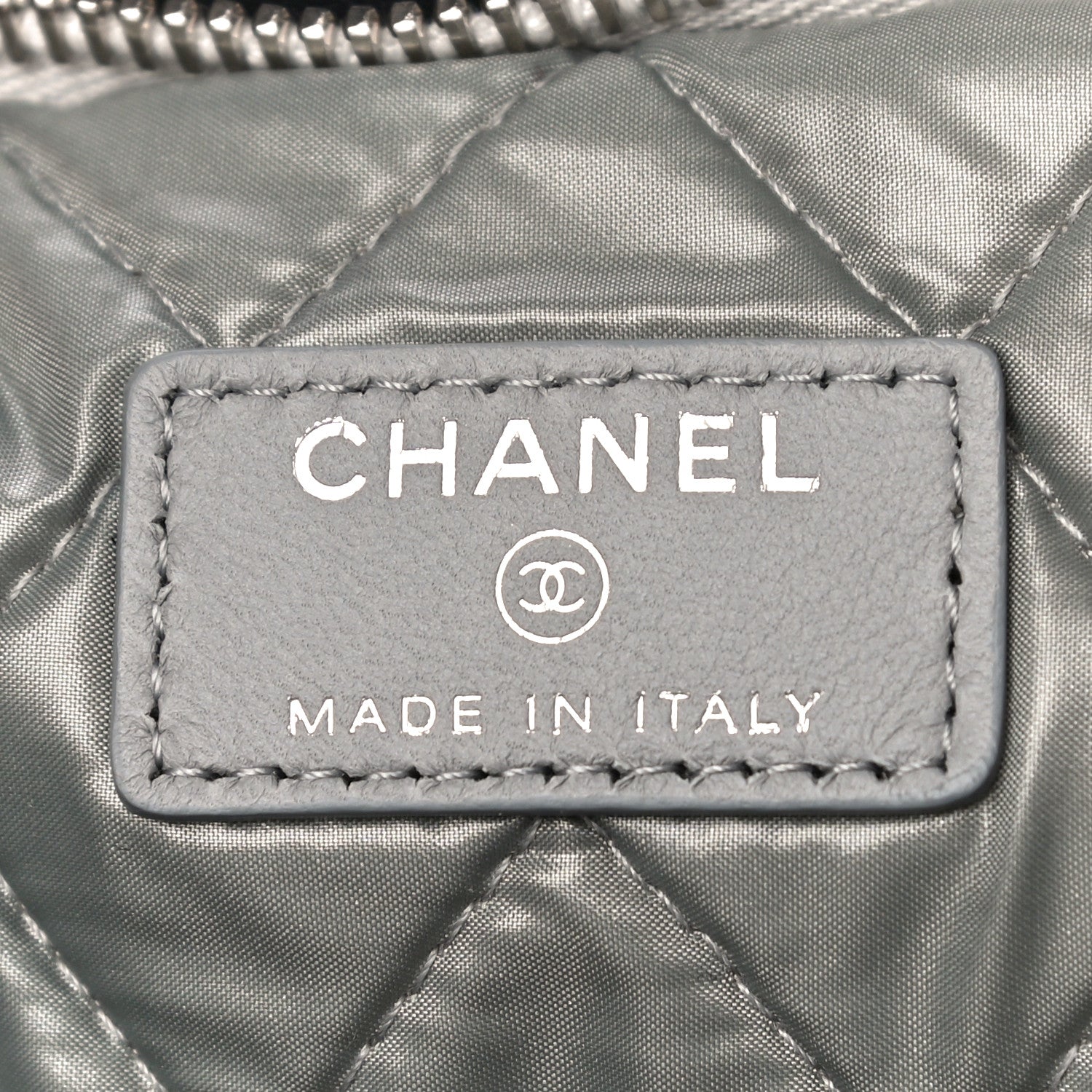 Chanel Lambskin Patchwork Medium Cosmetic Case Multicolor Silver 6 of 11