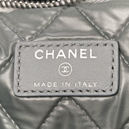Chanel Lambskin Patchwork Medium Cosmetic Case Multicolor Silver 6 of 11
