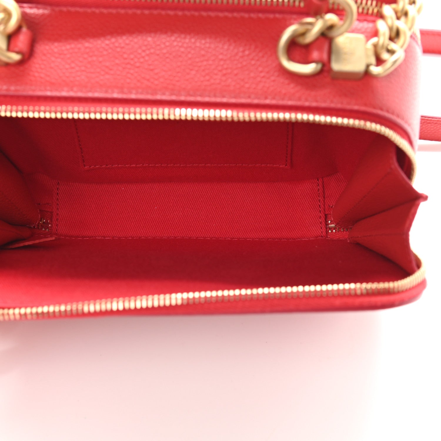 Chanel Caviar Quilted Small Camera Case Red 5 of 10