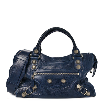 Balenciaga Agneau Giant 21 Silver Hardware City Marine 1 of 10