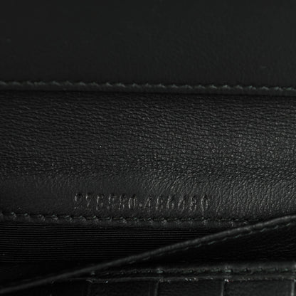 Alexander McQueen Snakeskin Calfskin Embossed Skull Continental Wallet Red 9 of 9